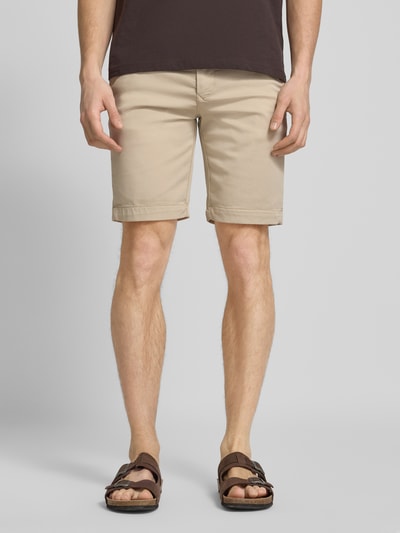 MAC Regular Fit Shorts mit Tunnelzug Beige 4