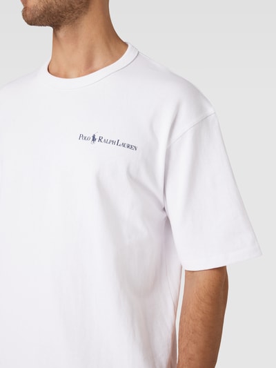 Polo Ralph Lauren T-Shirt mit überschnittenen Schultern Weiss 3