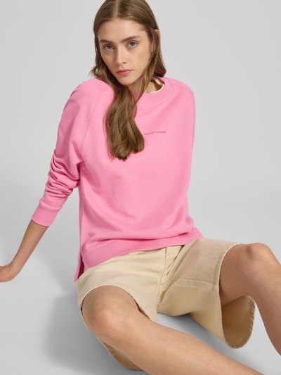 Marc O'Polo Denim Sweatshirt mit Label-Print Pink 3