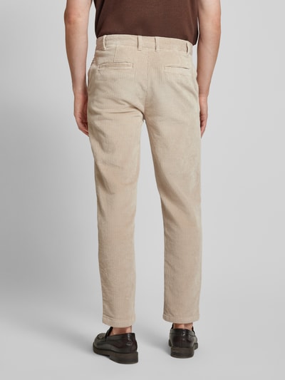 Knowledge Cotton Apparel Regular fit corduroy broek met steekzakken, model 'CHUCK' Lichtgrijs - 5