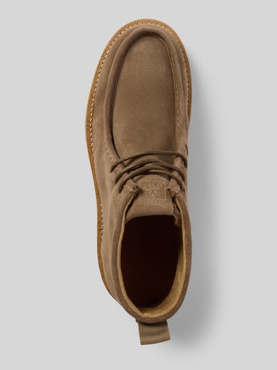 Marc O'Polo Laarzen met veters in suède cowhide-model 'JACK' Taupe - 3