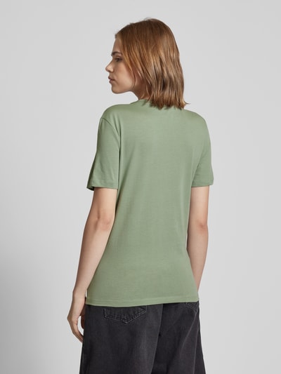 Only Regular fit T-shirt met pailletten, model 'KITA' Rietgroen - 5