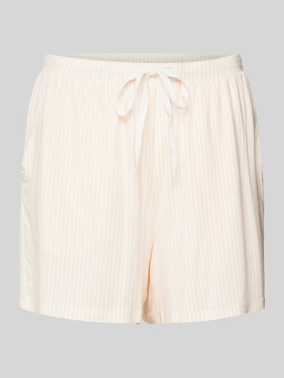Marc O'Polo Pyjama-Shorts mit Streifenmuster Apricot 1