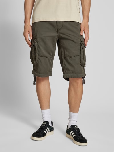 Alpha Industries Bermudas mit Cargotaschen Modell 'JET' Anthrazit 4