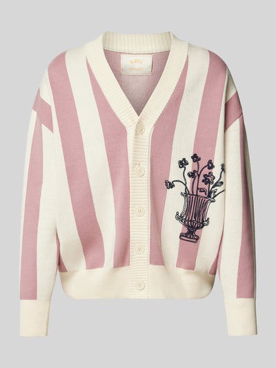 BLKVIS Gebreid jack met labeldetail Offwhite - 2