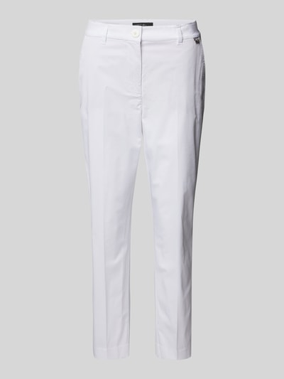 Marc Cain Regular Fit Stoffhose mit Bügelfalten Weiss 2