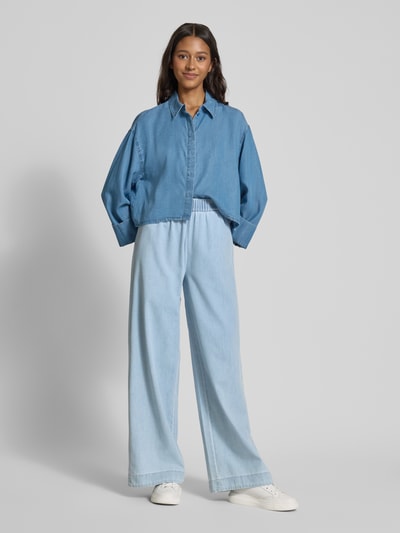 Only Regular Fit Hemdbluse mit Kimonoärmeln Modell 'CHARIS' Jeansblau 1