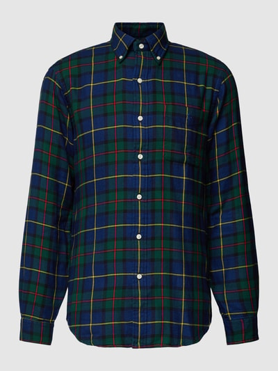Polo Ralph Lauren Koszula casualowa o kroju custom fit ze wzorem w szkocką kratę Granatowy 2