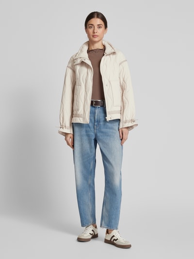 Jake*s Casual Steppjacke mit Eingrifftaschen Offwhite 1