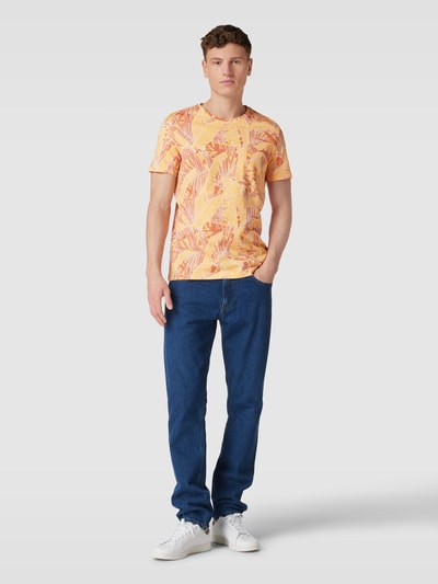 Blend T-Shirt mit Rundhalsausschnitt Modell 'FLORAL' Hellgruen 1