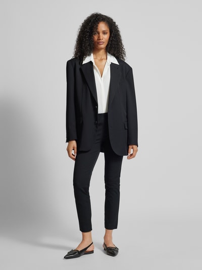 Lauren Ralph Lauren Skinny fit stoffen broek met ritssluiting opzij Zwart - 1