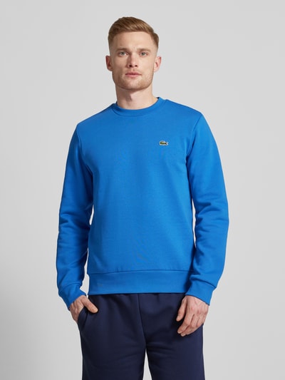 Lacoste Bluza z naszywką z logo Niebieski 4