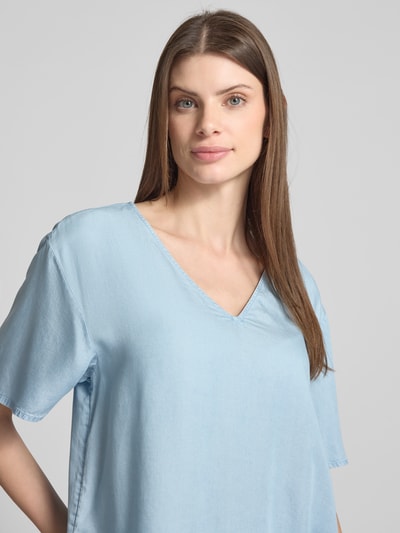 Tom Tailor Denim Loose Fit Blusenshirt aus Lyocell Hellblau 3