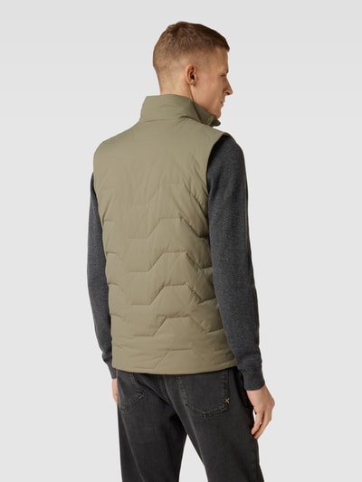 SELECTED HOMME Gilet met opstaande kraag, model 'KATSO' Rietgroen - 5