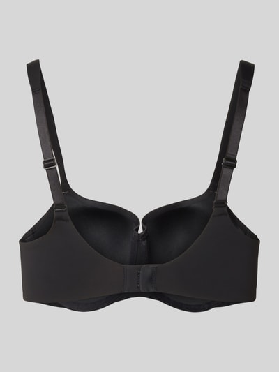 Triumph Gewatteerde beugelbeha met balconette-decolleté Zwart - 3