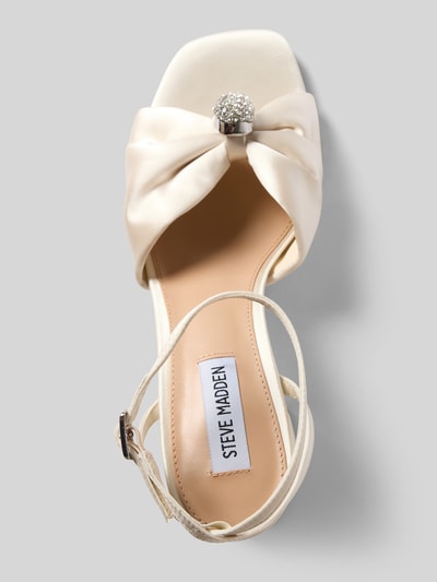 Produktfoto, Sandaletten mit Blockabsatz Modell 'Meladi' von Steve Madden, afgeronde pasvorm, met strass-steentjes, open hiel, hakhoogte maat 40: 10 cm