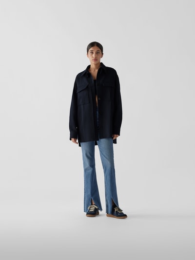 MM6 Maison Margiela Jacke mit Brusttaschen Marine 1