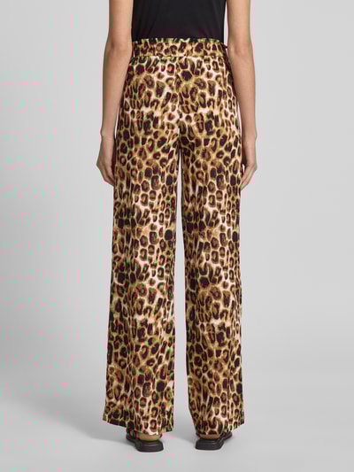 Christian Berg Woman Wide leg stoffen broek met bandplooien Zwart - 5