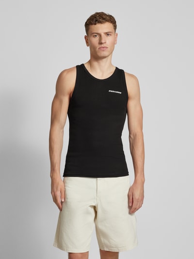 Pegador Tanktop mit Label-Stitching Modell 'LOGO' Black 4