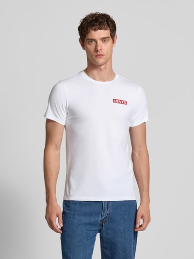 Levi's® Slim Fit T-Shirt im 2er-Pack Weiss 4