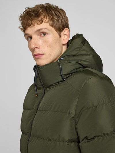 Superdry Steppjacke mit Kapuze und seitlichen Reißverschlusstaschen Khaki 3
