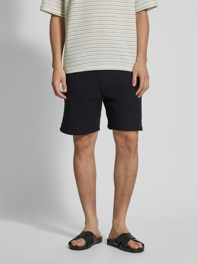 JAKE*S STUDIO MEN Regular Fit Shorts mit elastischem Bund Black 4
