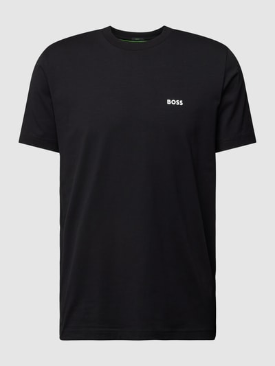 BOSS Green T-Shirt mit Label-Print Black 2