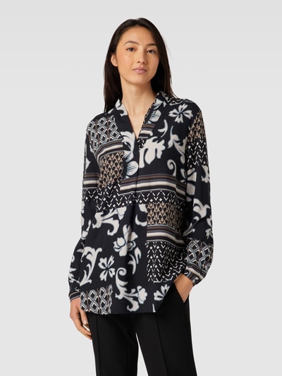 Betty Barclay Blouse met all-over motief Zwart - 4