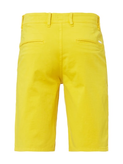 BOSS Orange Slim Fit Shorts mit Stretch-Anteil Modell 'Schino' Gelb 4