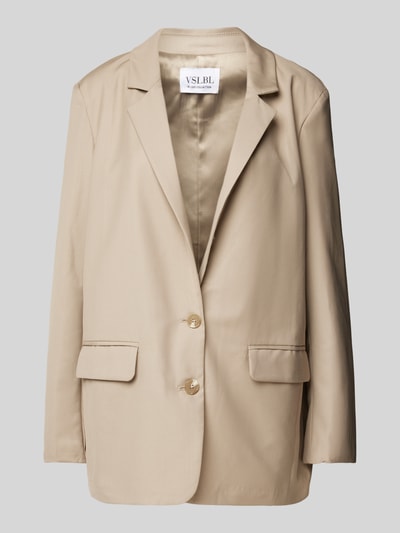 VILLA SOPHIE Blazer met klepzakken, model 'TOSCA' Taupe - 1