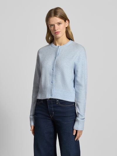 JJXX Regular fit gebreid jack met wol Model 'NATALIE' Lichtblauw - 4