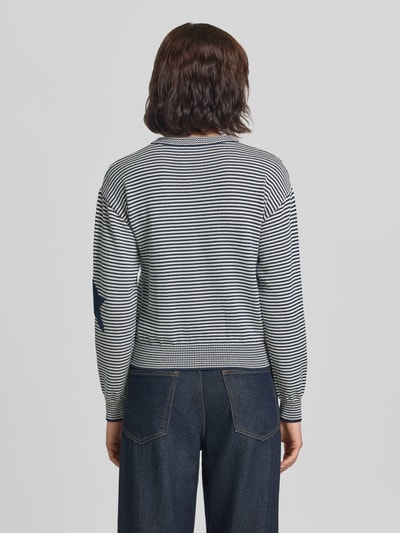 Weekend Max Mara Regular Fit Strickjacke aus Baumwoll-Mix Modell 'TEIERA' Dunkelblau 5