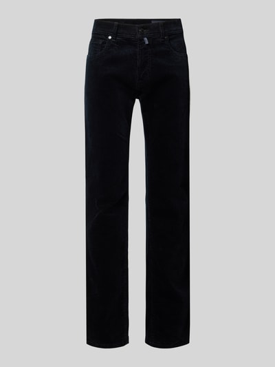 Pierre Cardin Regular Fit Cordhose mit Eingrifftaschen Modell 'Laval' Marine 2