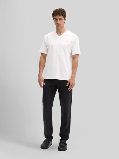 Marc O'Polo męski t-shirt o kroju regular fit z czystej bawełny Biały 1
