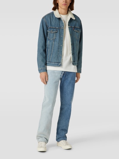 Levi's® Kurtka Sherpa z detalami z logo Jeansowy niebieski 1