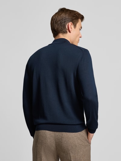 Manuel Ritz Gebreide pullover van merinowol Marineblauw - 5