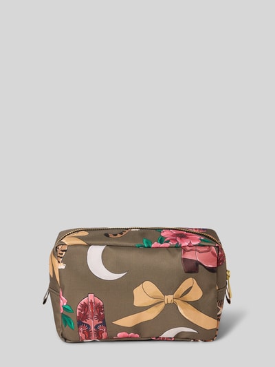 WOUF Kosmetiktasche mit Label-Patch Modell 'Rodeo' Oliv 2