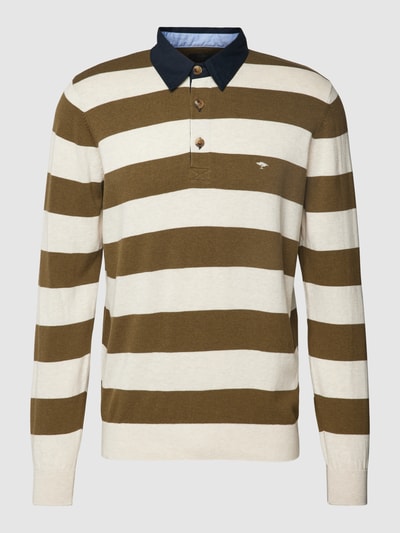 Fynch-Hatton Gebreide pullover met polokraag, model 'Rugby' Offwhite - 2