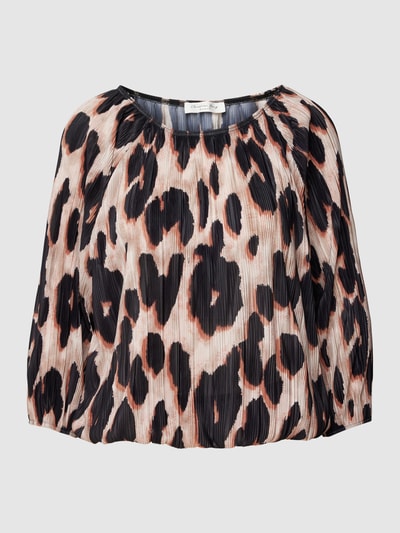 Christian Berg Woman Blusenshirt mit Animal-Print Black 2