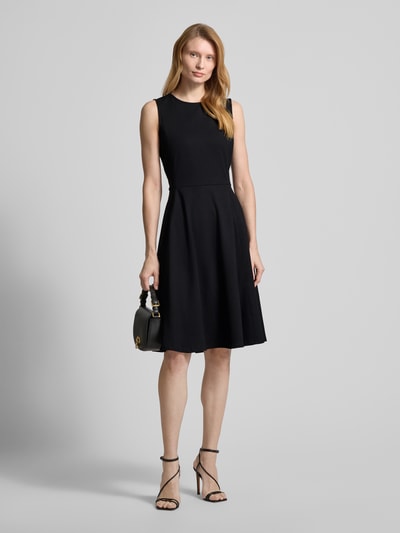 Lauren Ralph Lauren Knielanges Kleid mit Rundhalsausschnitt Modell 'CHARLEY' Black 1