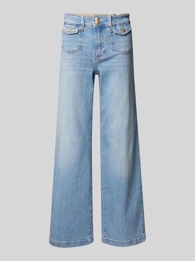 MOS MOSH Flared Jeans mit Pattentaschen Modell 'COLETTE' Hellblau 2