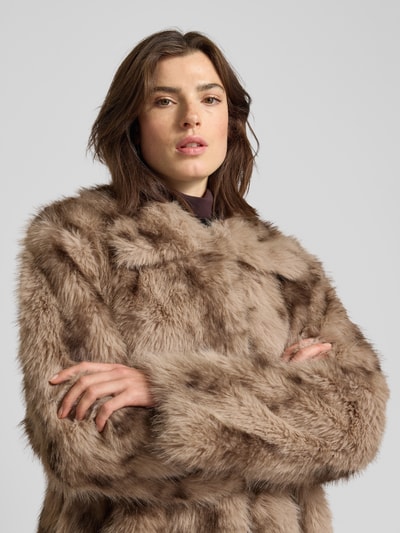 mbyM Kurtka ze sztucznego futra model ‘Corvia’ Jasnobrązowy 3