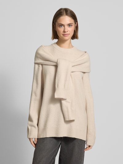 LeGer by Lena Gercke Strickpullover mit Knotendetail Modell 'Iris' Offwhite 4