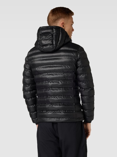 Blauer USA Steppjacke mit Label-Detail Black 5