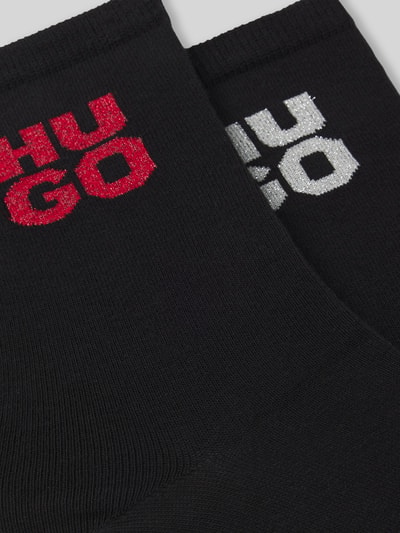 HUGO Krótkie skarpety w zestawie 2 szt.  Czarny 2
