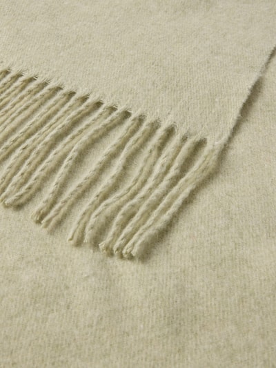 OPUS Sjaal met franjes, model 'BOA' Rietgroen - 2