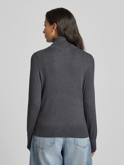 Christian Berg Woman Gebreide pullover met ribboorden Antraciet gemêleerd - 5