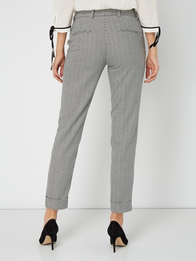 Raffaello Rossi Stoffen broek met pied-de-poule-dessin  Zwart - 5