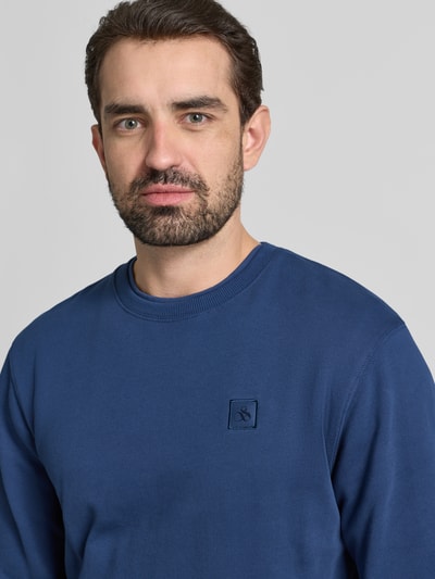 Scotch & Soda Sweatshirt mit Label-Detail Royal 3