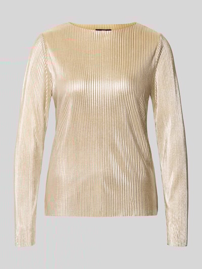 Zero Longsleeve mit Rippenstruktur Gold 2